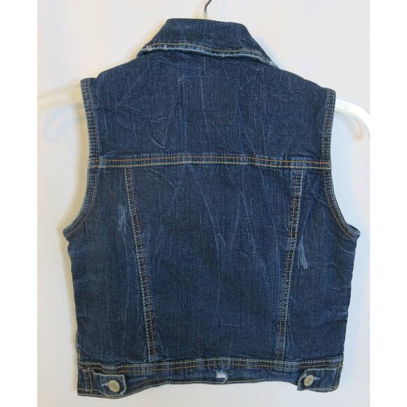 AMETHYST JEANS  Denim  Jean Vest Size S* Embroidery Distressed Blue Boho Casual - Picture 3 of 9